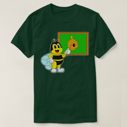 Bee Teacher Pointer Bee Nest T-shirt (Design voorkant)