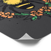 Bee Thankful Funny Thanksgiving Fall Season Pun Qu Poster (Hoek)