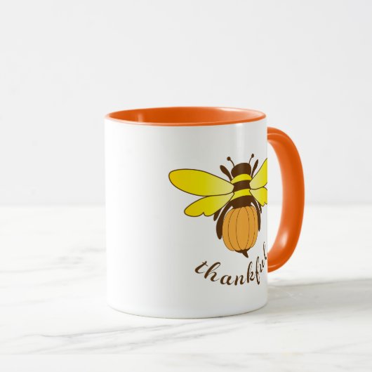 Bee Thankful Holiday Cup Mok (Voorkant rechts)