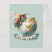Bee the Change - Geïnspireerd door Natuur Briefkaart (Voorkant)