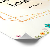 Bee Thema baby shower Gastenboek Poster (Hoek)