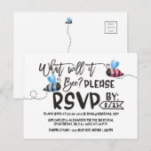 Bee Thema Genderonderzoek Uitnodiging tot Briefkaa (Voorkant / Achterkant)