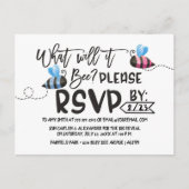 Bee Thema Genderonderzoek Uitnodiging tot Briefkaa (Voorkant)