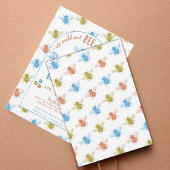 Bee Thema Stempel Patroon Baby shower Kaart