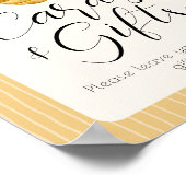 Bee Themed Cards And Gift Baby Shower Table Sign Poster (Hoek)