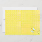BEE THEMED - Uitnodiging tot Baby shower - Mam tot (Achterkant)