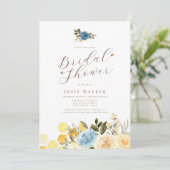 Bee Thleed Bridal Shower Invitation Kaart (Staand voorkant)