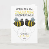 Bee Thleed Wedding Gefeliciteerd Kaart (Voorkant)