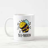 Bee-thoven Funny Music Bee Pun Koffiemok (Links)