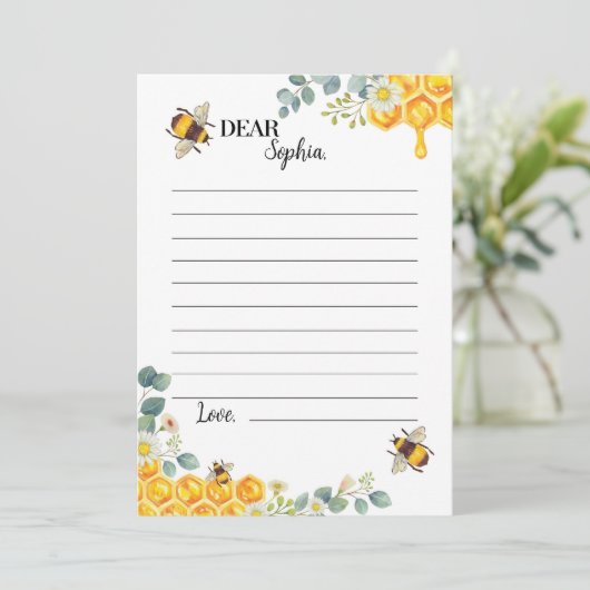 Bee-tijd Capsule Note Kaart (Staand voorkant)