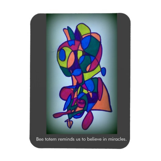Bee Totem Magnet Magneet (Verticaal)