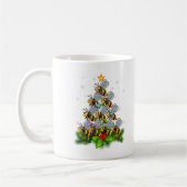 Bee Tree Christmas Funny Bee Christmas Lover Koffiemok (Links)