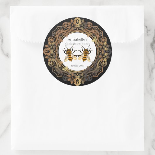 Bee Twins Rococo Honey Label (Tas)