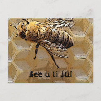 Bee u ti ful briefkaart