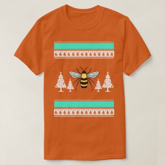 Bee Ugly Kerstmis T-shirt (Design voorkant)