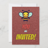 Bee Unique Gepersonaliseerde Verjaardag Nodig Kind Kaart (Achterkant)