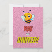Bee Unique Gepersonaliseerde Verjaardag Nodig Kind Kaart (Achterkant)