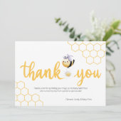 Bee-utiful Moments Baby Bee Bedankkaart (Staand voorkant)