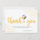 Bee-utiful Moments Baby Bee Bedankkaart (Achterkant)