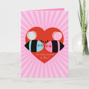 Bee Valentijnsdag Kaart