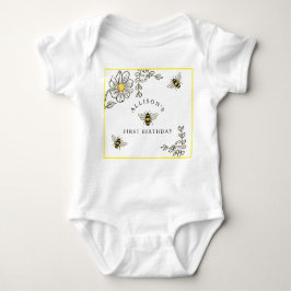 Bee Verjaardag Bumble Bee Party Romper