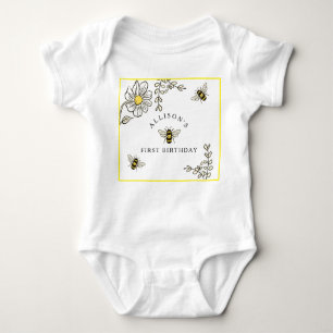 Bee Verjaardag Bumble Bee Party Romper