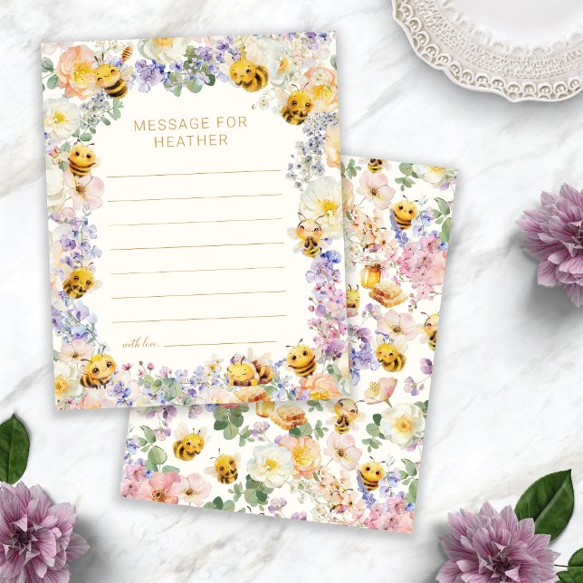 Bee Verjaardagsbericht Kaart (Bee Birthday Message Card
)