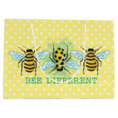 Bee Verschillende bijenborst Groot Cadeauzakje (Achterkant)