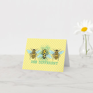 Bee Verschillende bijenborst Kaart