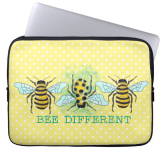 Bee Verschillende bijenborst Laptop Sleeve
