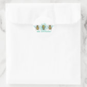 Bee Verschillende bijenborst Ronde Sticker (Tas)