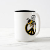 BEE VREDE  TWEEKLEURIGE KOFFIEMOK (Voorkant rechts)