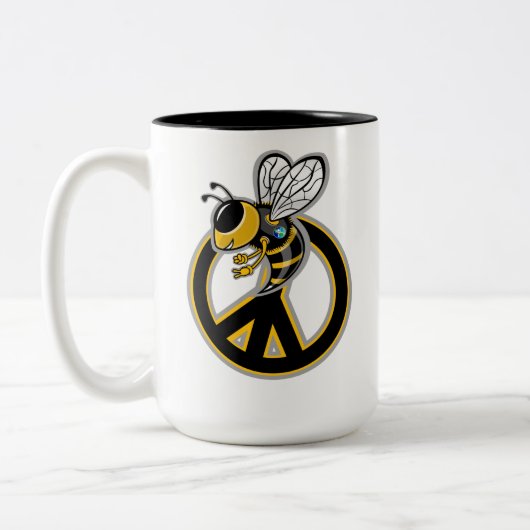 BEE VREDE  TWEEKLEURIGE KOFFIEMOK (Links)
