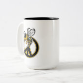 BEE VREDE  TWEEKLEURIGE KOFFIEMOK (Voorkant links)