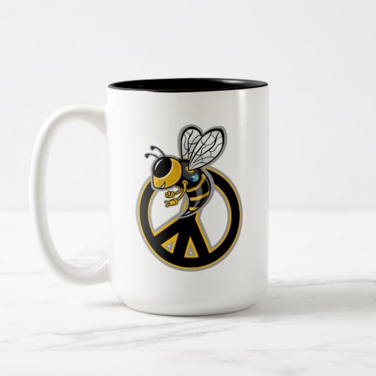 BEE VREDE  TWEEKLEURIGE KOFFIEMOK (Links)