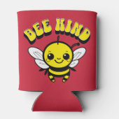 Bee vriendelijk tekstontwerp blikjeskoeler (Achterkant)