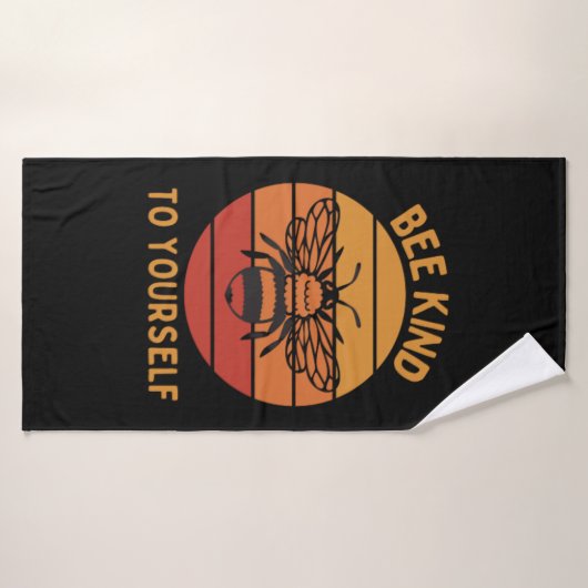 Bee vriendelijk voor jezelf badhanddoek (Badhanddoek)