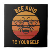 Bee vriendelijk voor jezelf keramische Tegel Tegeltje (Voorkant)