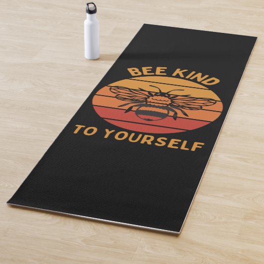 Bee vriendelijk voor jezelf yoga mat (In situ)