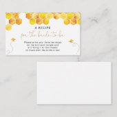 Bee Vrijgezellenfeest Recipe Request Enclosure Car Informatiekaartje (Voorkant / Achterkant)