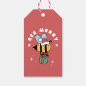 BEE VROLIJK KERSTFEEST CADEAULABEL (Voorkant)