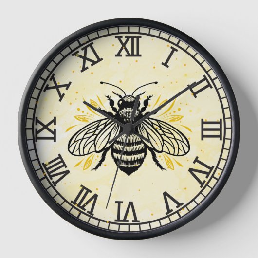 Bee wandklok (Voorkant)