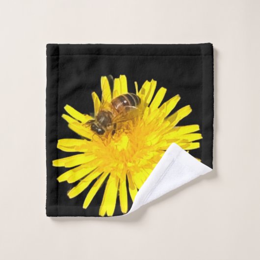 Bee  washandje (Wasdoekje)