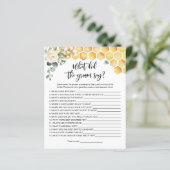 Bee wat de groom zei over vrijgezellenfeest game (Staand voorkant)