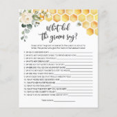 Bee wat de groom zei over vrijgezellenfeest game (Voorkant)