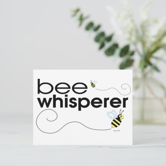 Bee Whisperer Briefkaart (Staand voorkant)