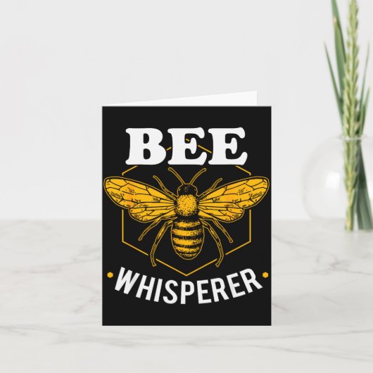Bee Whisperer - Funny Beekeeng & Beekeeper Kaart (Voorkant)