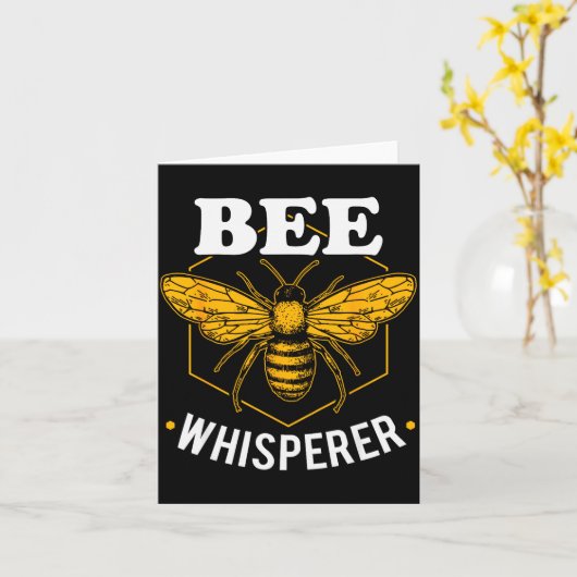 Bee Whisperer - Funny Beekeeng & Beekeeper Kaart (Gele Bloem)