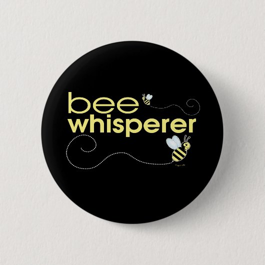 Bee Whisperer Ronde Button 5,7 Cm (Voorkant)