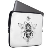 Bee Wild Animal Natuur Illustratie Art Tattoo Laptop Sleeve (Voorkant Rechts)